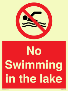 No Swimming in the lake